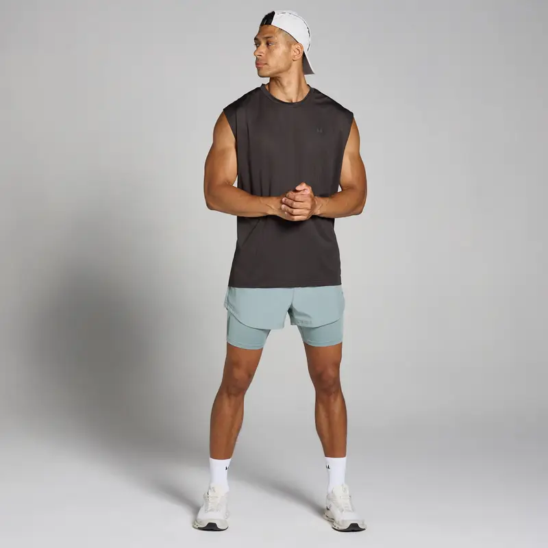 Pantaloncini 2 in 1 MP Tempo da uomo - Piombo Grigio miniatura 3