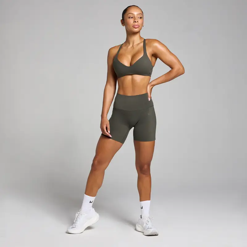 Pantaloncini a vita alta MP Tempo da donna - Grigio notte miniatura 3