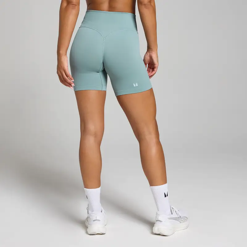 Pantaloncini a vita media senza cuciture MP Tempo da donna - Piombo Grigio miniatura 2