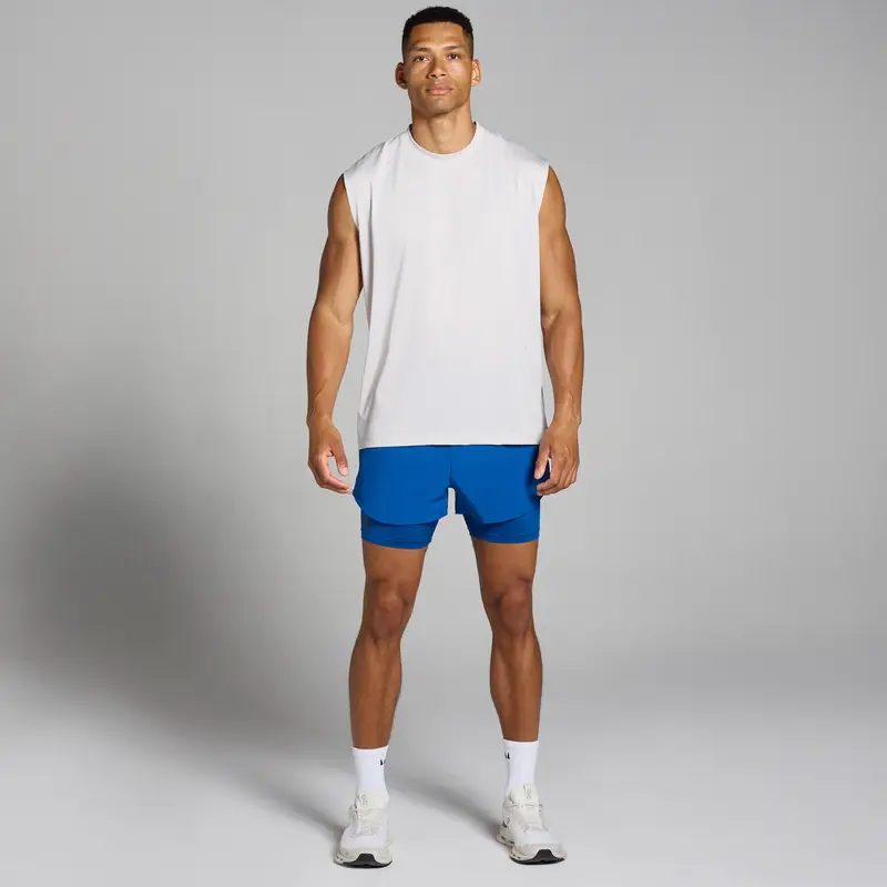 Pantaloncini ampi 2 in 1 MP Tempo da uomo - Azzurro intenso Blu miniatura 3