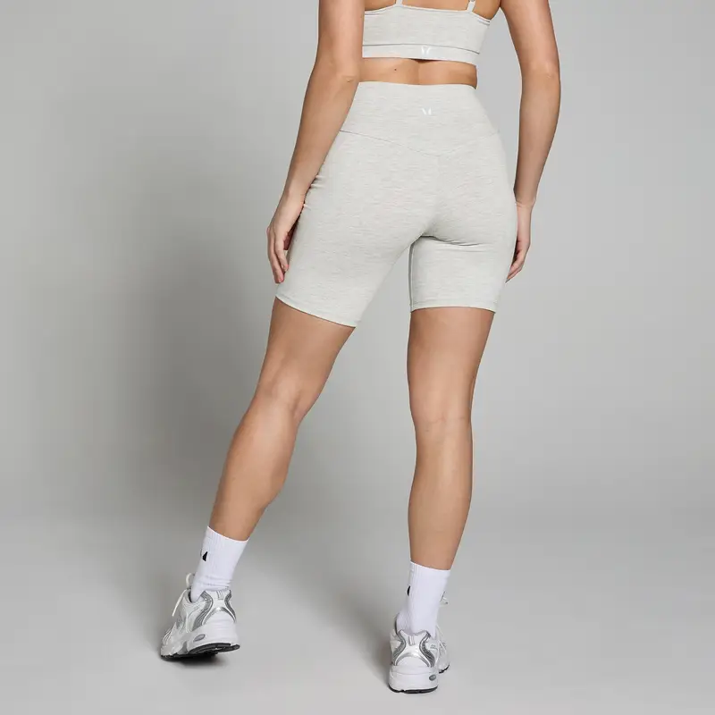 Pantaloncini ciclista MP Basics da donna - Grigio chiaro mélange miniatura 2