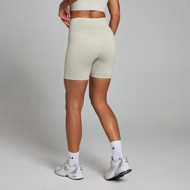 Pantaloncini ciclista senza cuciture MP Shape da donna - Grigio cenere Beige miniatura 2