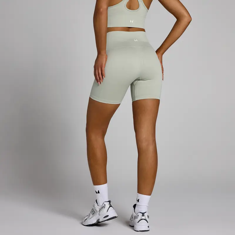 Pantaloncini ciclista senza cuciture MP Shape da donna Verde miniatura 2