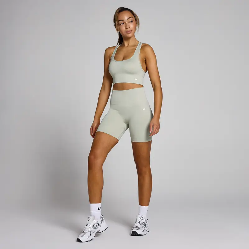 Pantaloncini ciclista senza cuciture MP Shape da donna Verde miniatura 3