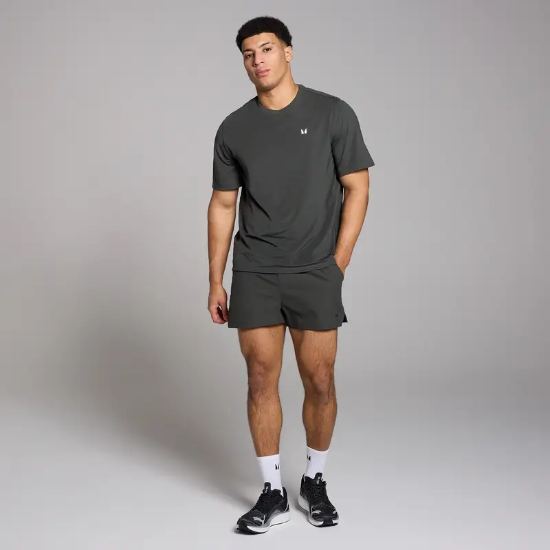 Pantaloncini con stampa 7 cm MP Tempo da uomo - Nero slavato miniatura 2