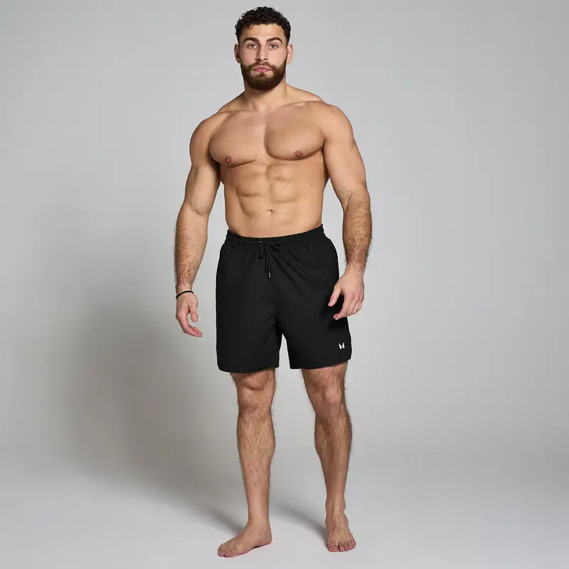 Pantaloncini da mare MP Pacific da uomo - Neri Nero miniatura 3