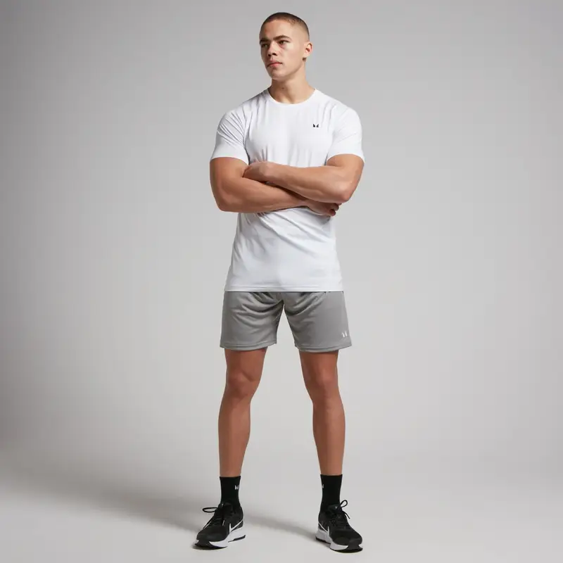 Pantaloncini leggeri 7 sportivi MP da uomo - Grigio tempesta - XXS miniatura 3