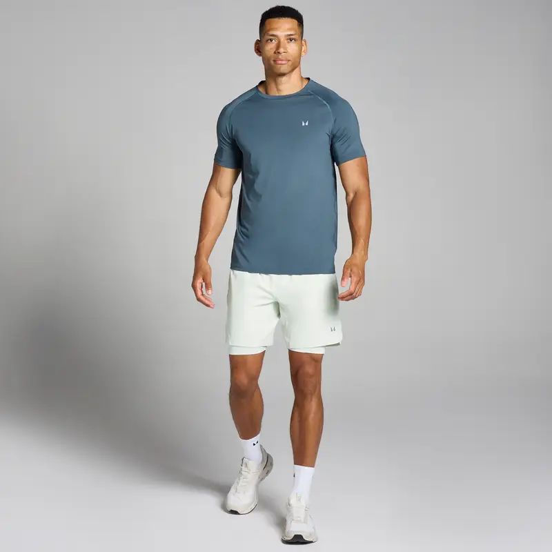 Pantaloncini sportivi 2 in 1 MP da uomo - Misty Green Verde miniatura 3