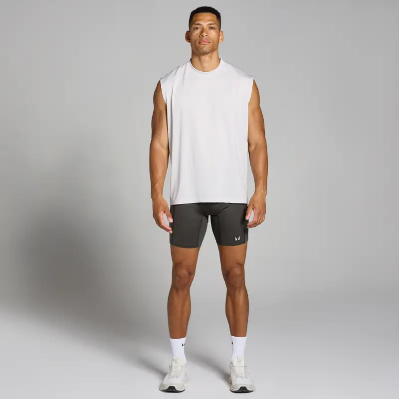 Pantaloncini sportivi aderenti MP Tempo da uomo - Grigio notte miniatura 3