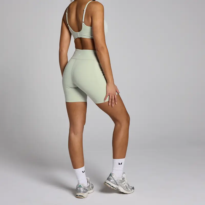 Pantaloncini sportivi MP Lifestyle da donna - Grigio minerale Verde miniatura 2