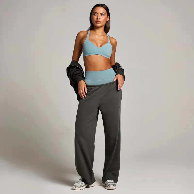 Pantaloni da jogging a taglio dritto e vita media MP Tempo da donna - Grigio notte miniatura 3