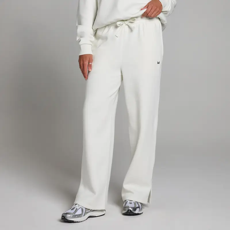 Pantaloni da jogging a taglio dritto MP Basics da donna - Cloud Bianco