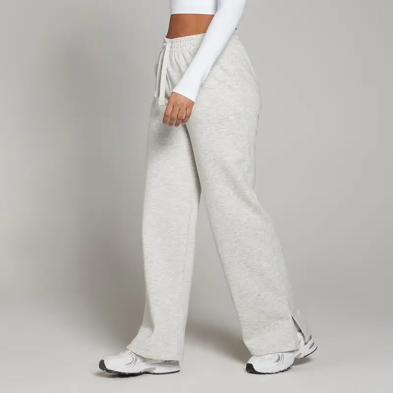 Pantaloni da jogging a taglio dritto MP Basics da donna - Grigio chiaro mélange