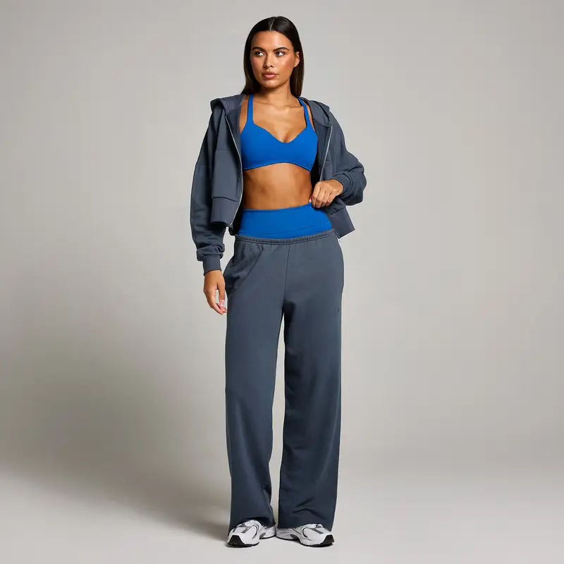 Pantaloni da jogging a vita media e taglio dritto MP Tempo da donna - Mezzanotte Blu miniatura 3