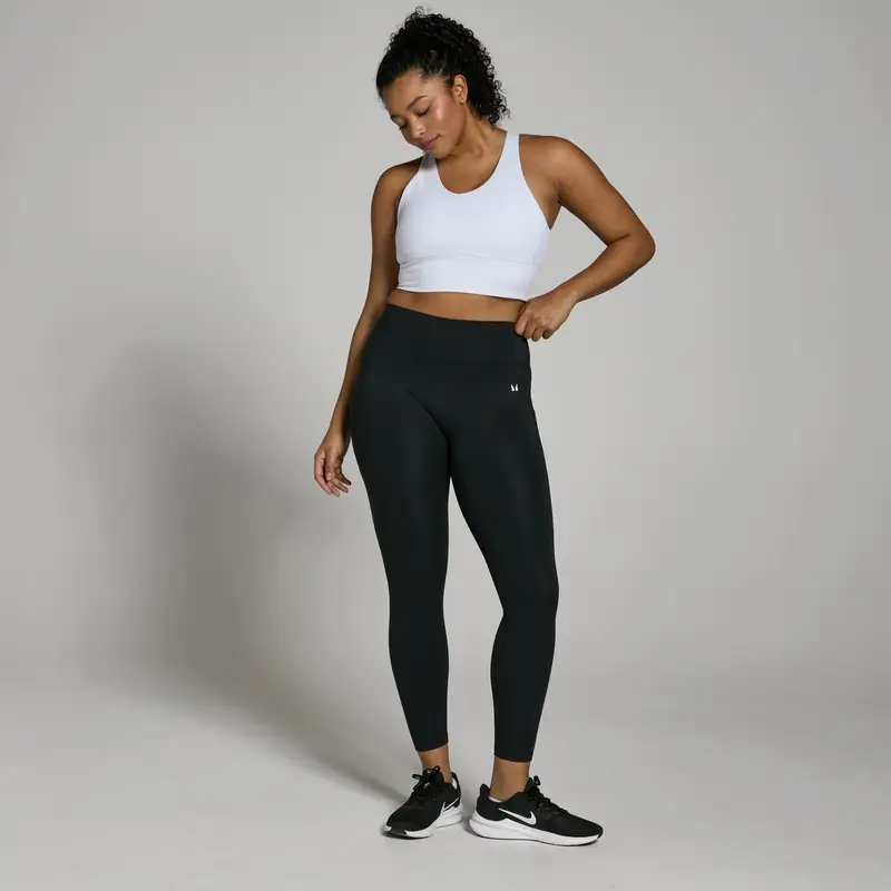 Reggiseno sportivo a taglio lungo MP Power - Bianco miniatura 3