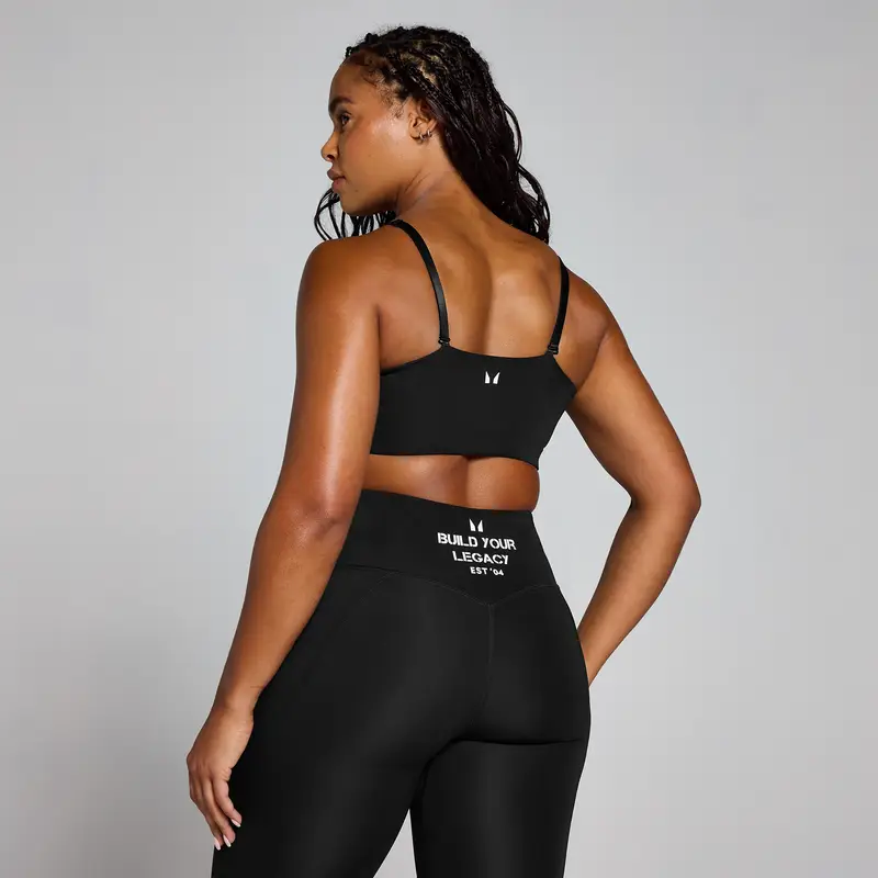 Reggiseno sportivo con grafica Origin MP - Nero miniatura 2