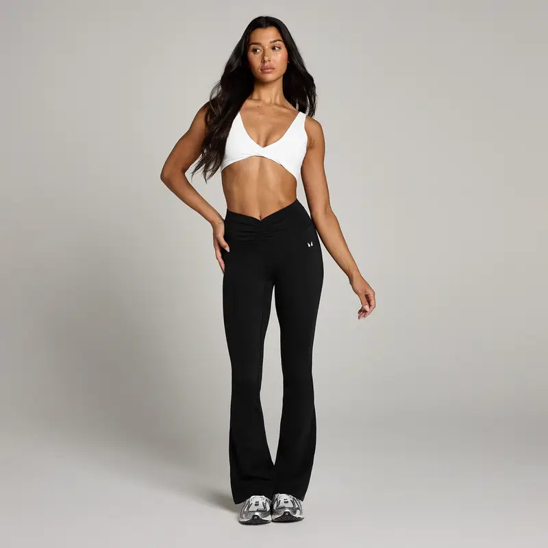 Reggiseno sportivo con incrocio frontale MP Tempo - Bianco miniatura 3