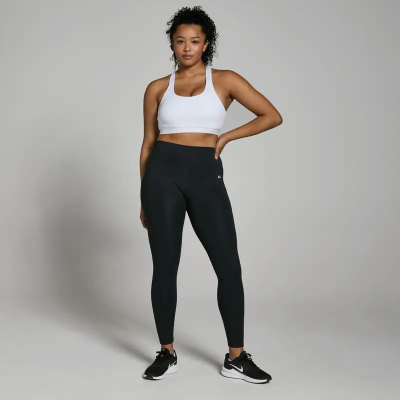 Reggiseno sportivo incrociato MP Power - Bianco miniatura 3