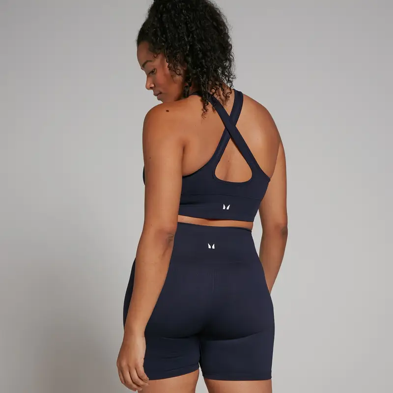 Reggiseno sportivo senza cuciture MP Shape - Blu navy - XXS miniatura 2