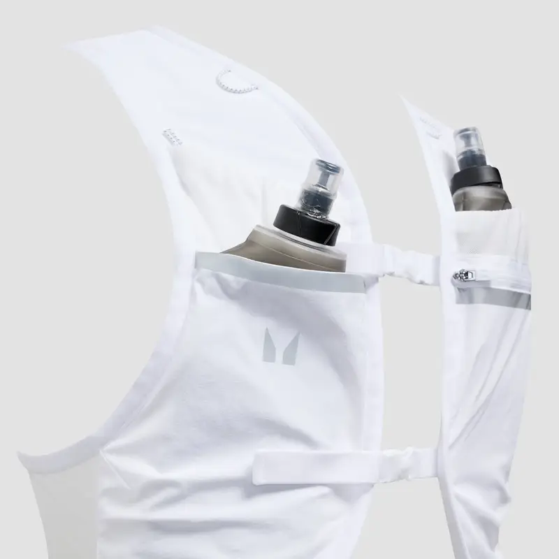 Set Gilet da idratazione MP & 2 borracce morbide sportive - Bianca Bianco miniatura 3