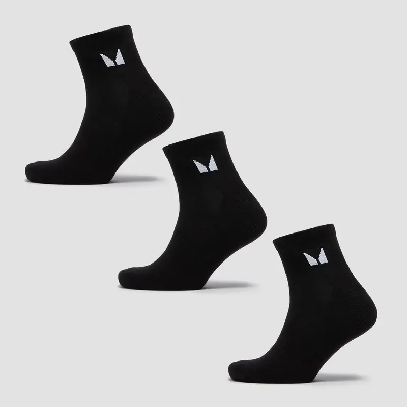 MP Unisex Ankle Socks (3 Pack) - Black - UK 6-8 miniatura 3