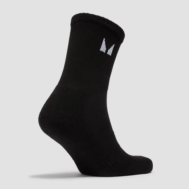 MP Unisex Crew Socks (3 Pack) - Black/White - UK 2-5 miniatura 3