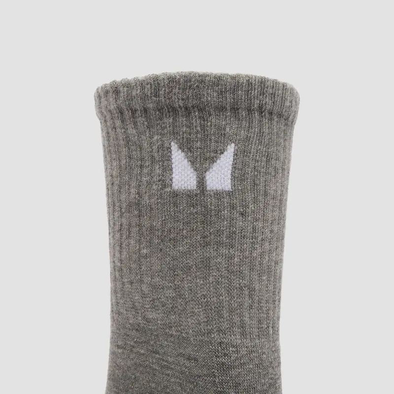 MP Unisex Crew Socks (3 Pack) - Grey - UK 12-14 miniatura 2