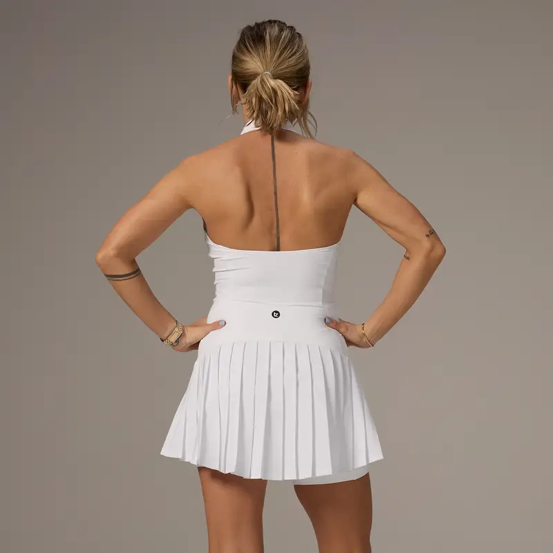 Vestito da tennis con colletto MP X Tatiana - Bianco miniatura 2