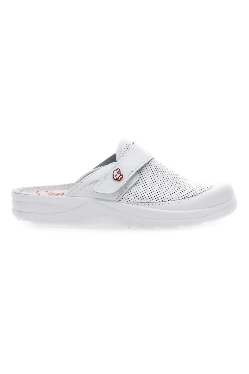 Ciabattate da lavoro Mr Chef 1668 Bianche Vera Pelle [BIANCO]