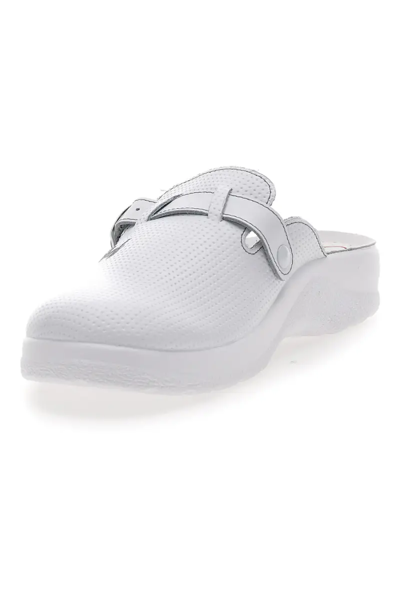 Ciabatte da Lavoro Bianche In Pelle MR Chef 8015 [BIANCO] miniatura 3