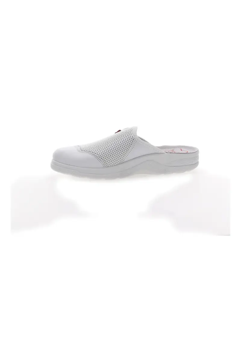 Ciabatte Professionali Bianche In Vera Pelle MR Chef 641 [BIANCO] miniatura 4