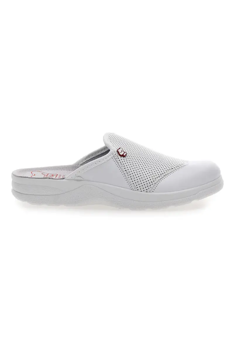 Ciabatte Professionali Bianche In Vera Pelle MR Chef 641 [BIANCO]