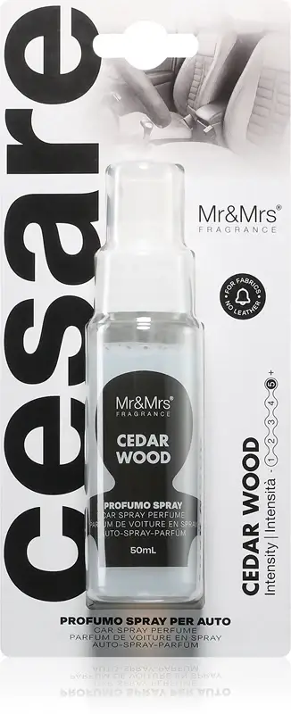 Mr & Mrs Fragrance Cesare Cedar Wood deodorante per automobili 50 ml