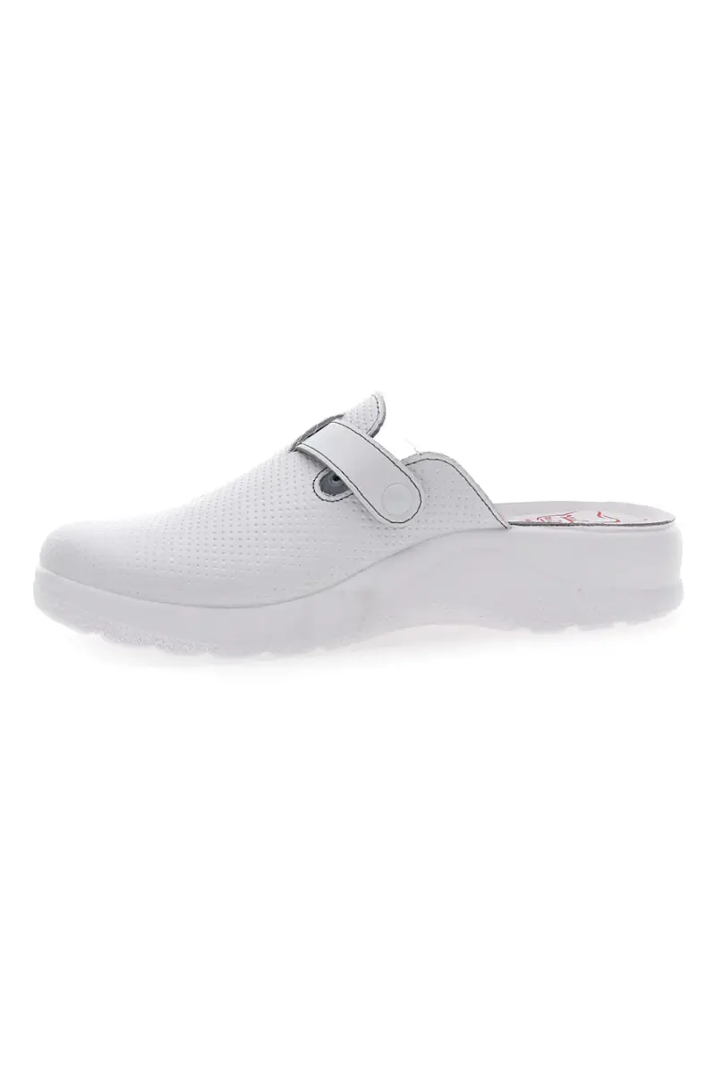 Ciabatte Professionali In Vera Pelle Made In Italy Bianche MRs Chef 8005 [BIANCO] miniatura 4