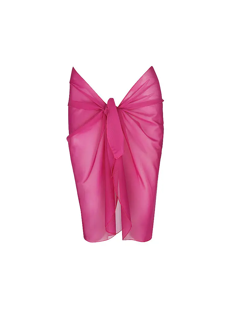 Pareo corto da donna in mesh bacca