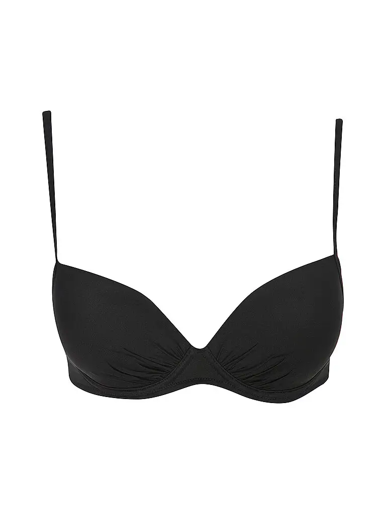 Top bikini da donna con coppe Basic nero | 34