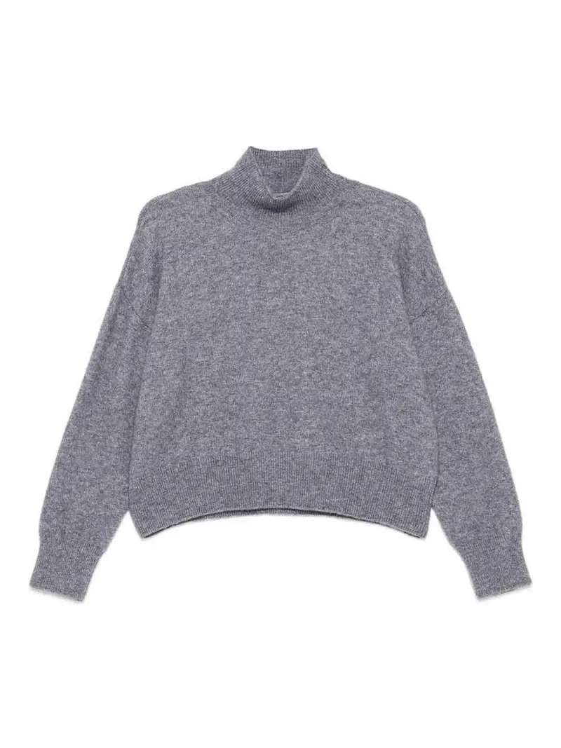 Maglia In Cashmere E Seta Grigio