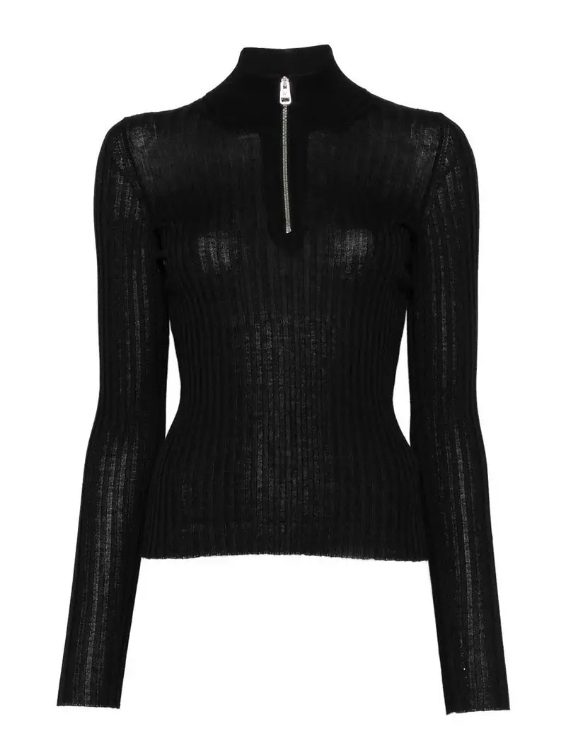 Maglia In Cashmere E Seta Nero