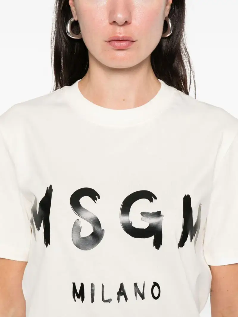 MSGM T-shirt Uomo Beige 4015478 miniatura 2