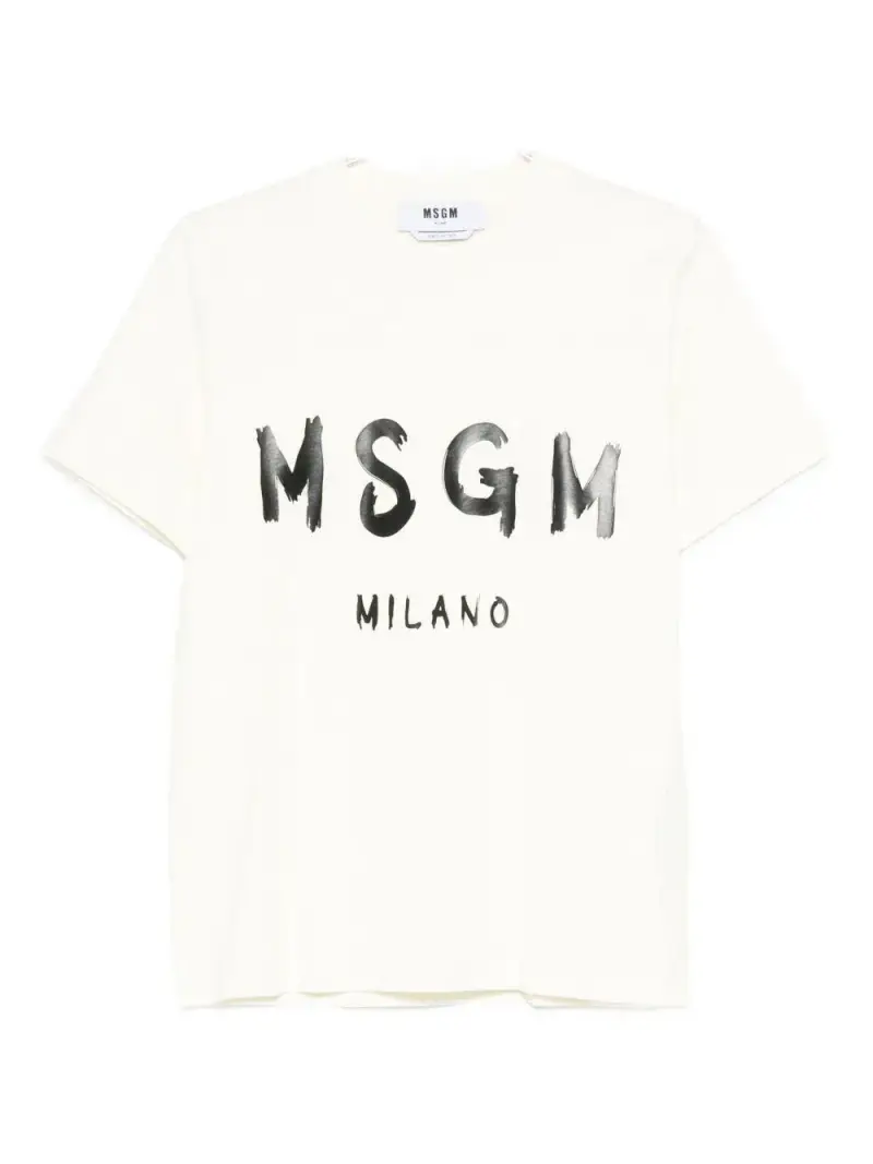 MSGM T-shirt Uomo Beige 4015478