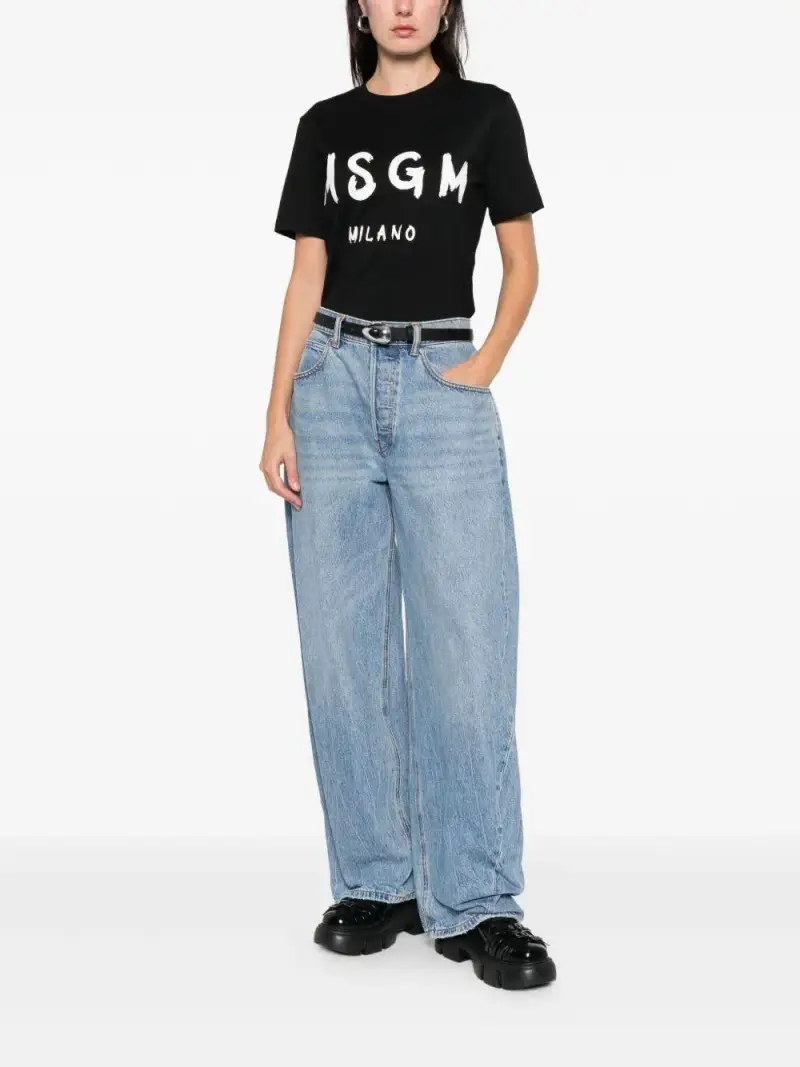 MSGM T-shirt Nero 4015505 miniatura 3