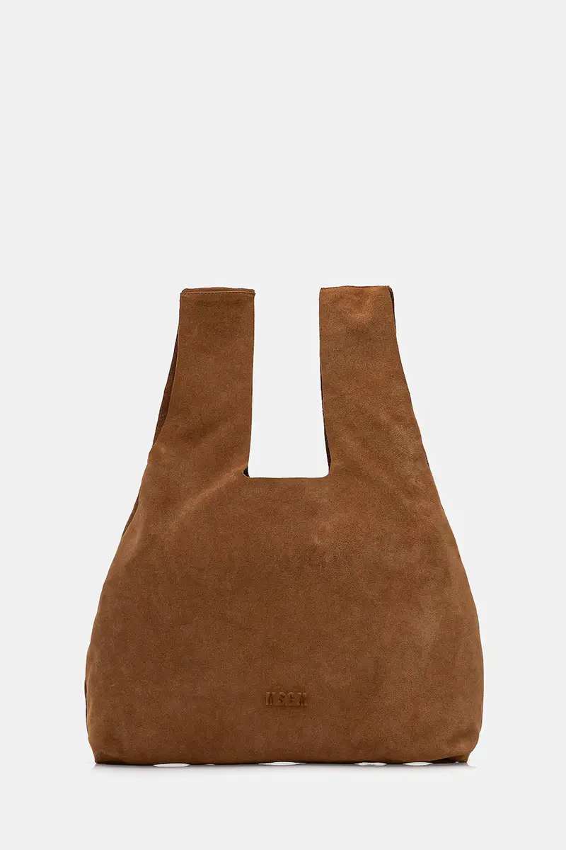 borsa in pelle scamosciata colore marrone 3941MDZ65.966