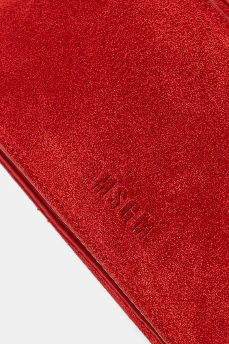 borsa in pelle scamosciata colore rosso 3941MDZ58.966 miniatura 4