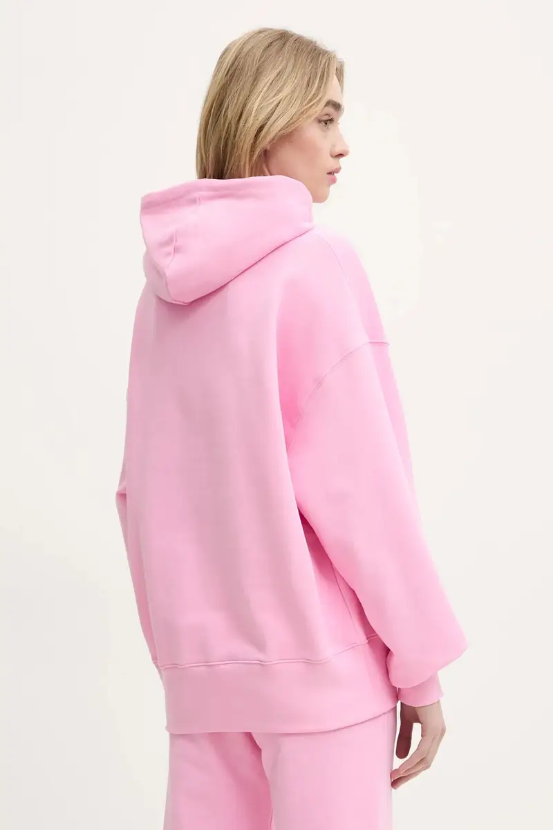 felpa in cotone donna colore rosa con cappuccio 2000MDM515.300000 miniatura 3