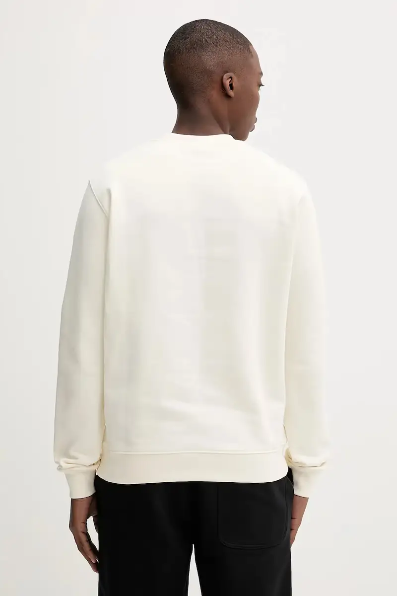 felpa in cotone uomo colore beige 2000MM513.300001 miniatura 3