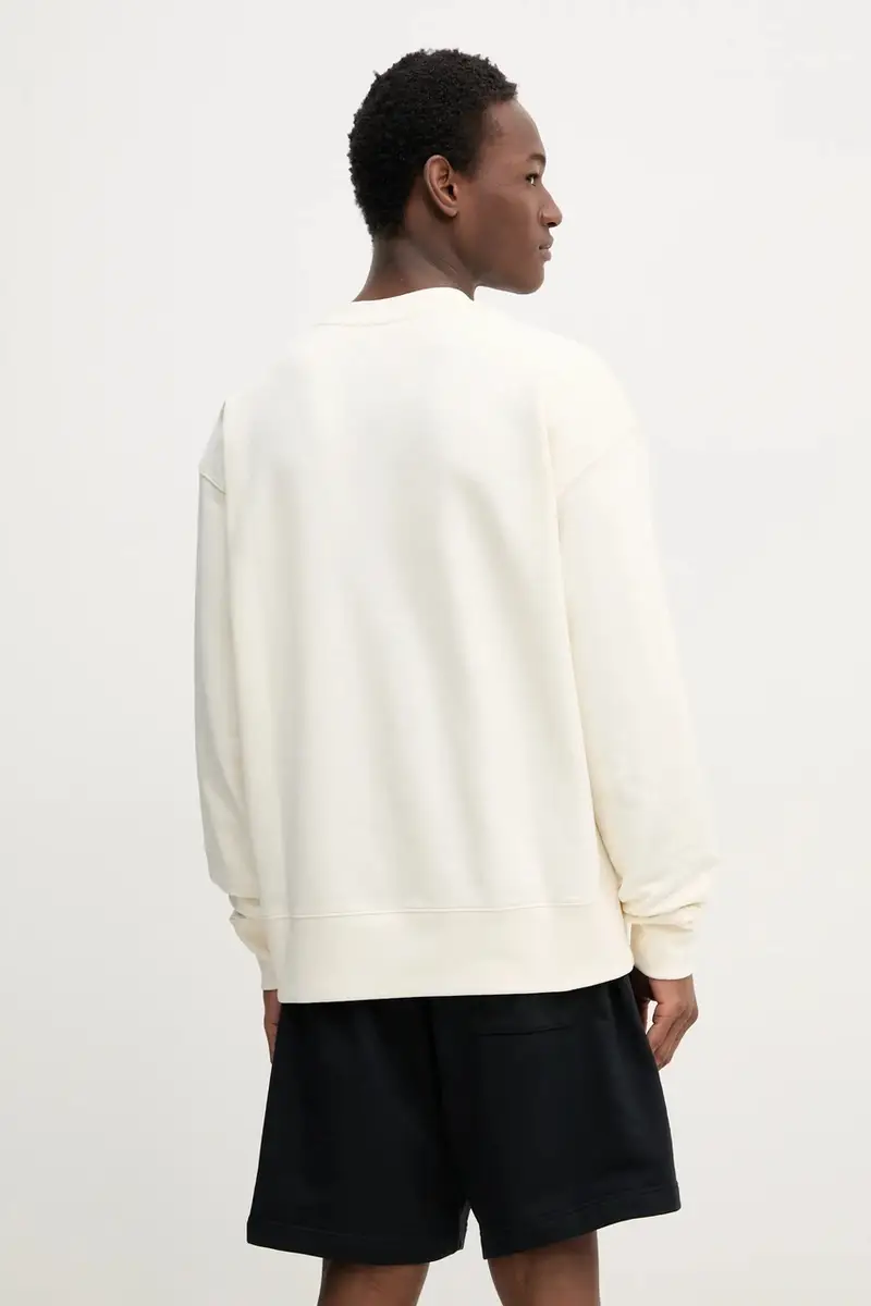 felpa in cotone uomo colore beige 3840MM103.257000 miniatura 3