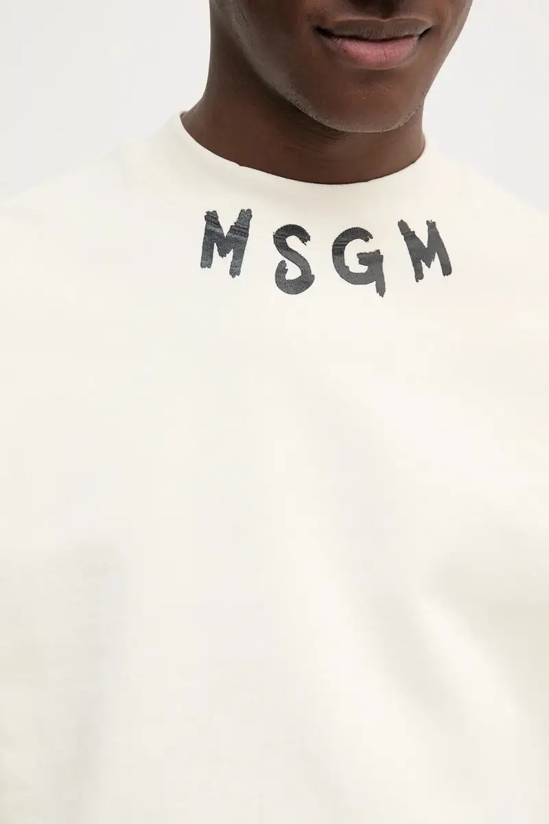 felpa in cotone uomo colore beige 3840MM103.257000 miniatura 5