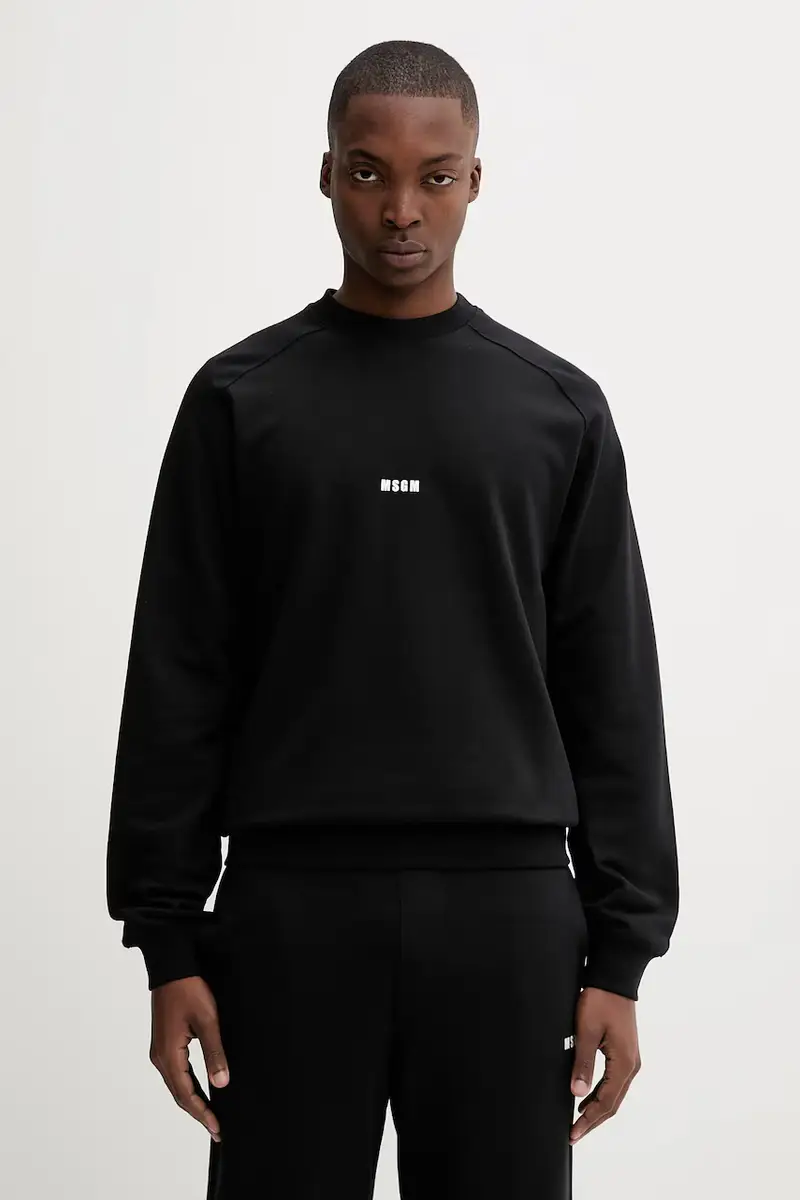 felpa in cotone uomo colore bianco 2000MM503.300000 Nero