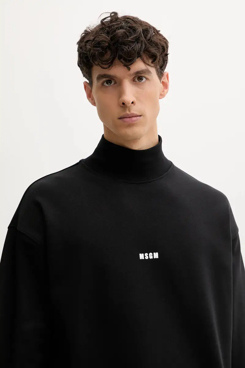 felpa in cotone uomo colore nero 2000MM508.300000 miniatura 4