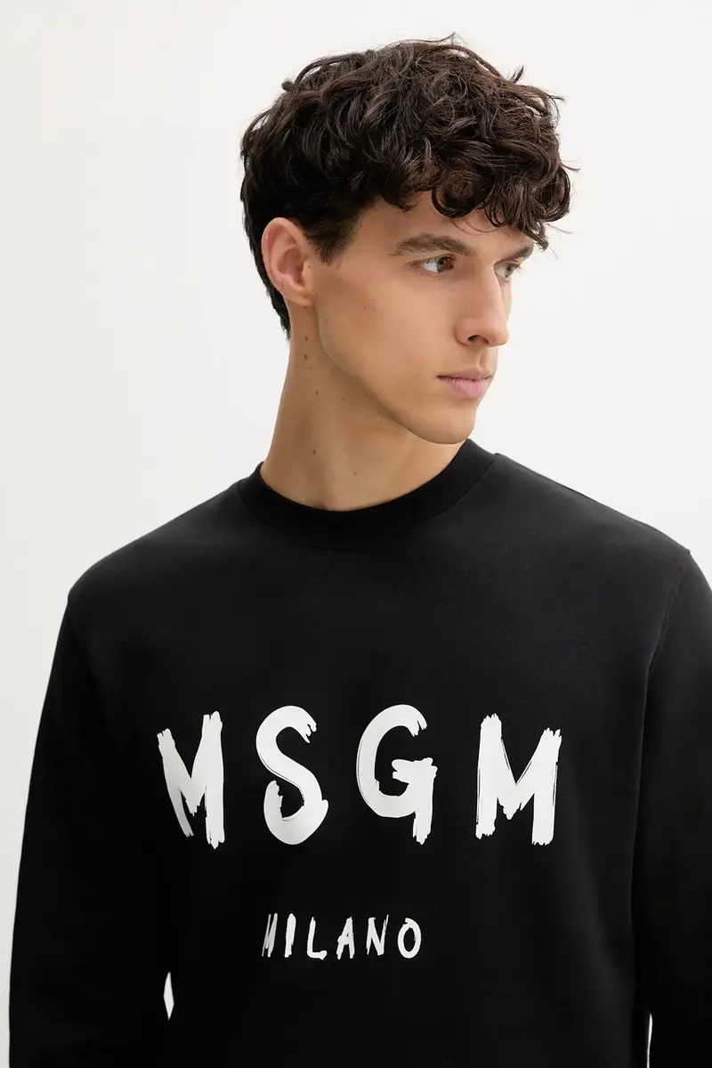 felpa in cotone uomo colore nero 2000MM513.300001 miniatura 4